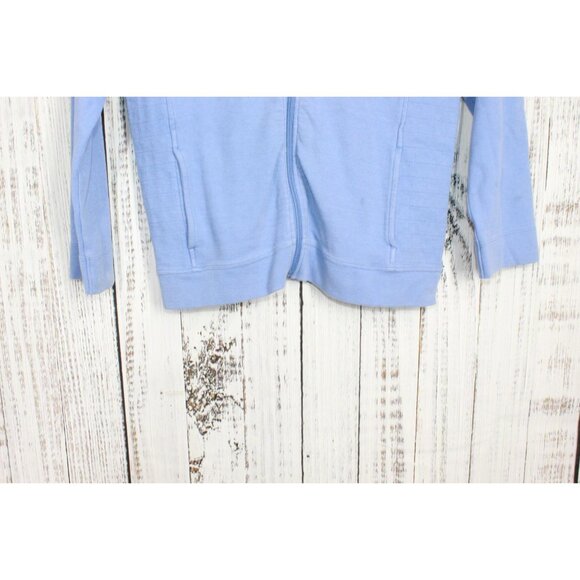 Appleseeds Blue Full Zipper Light Jacket Casual Exercise Size Small Pet - Picture 3 of 10